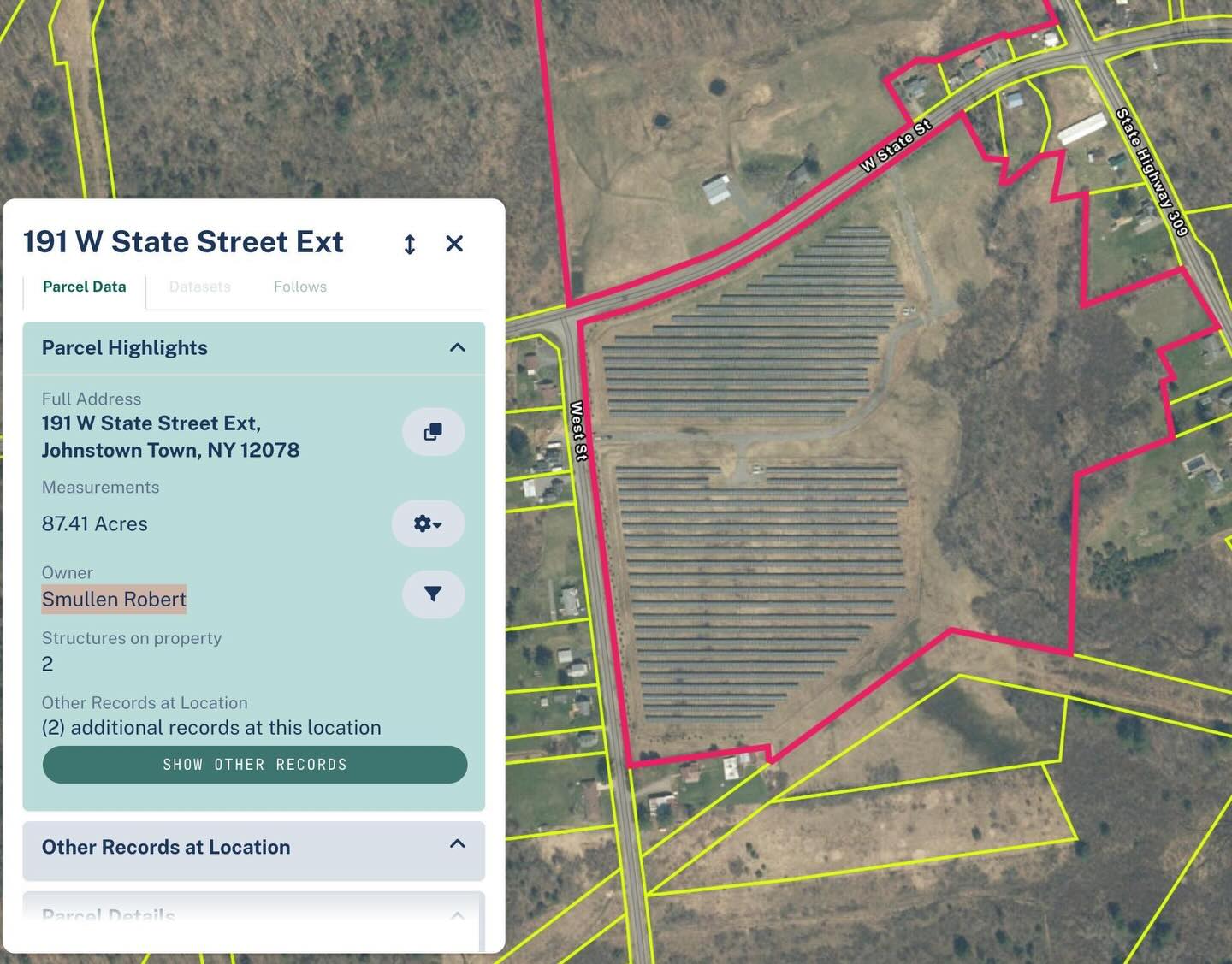 Smullen Parcel Data Solar Farm